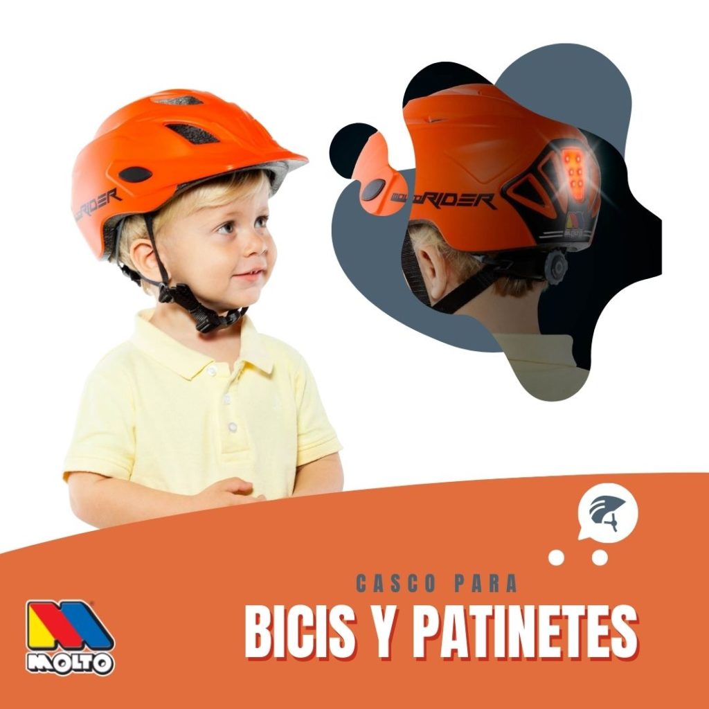 Elegir la talla de casco para niño en bicis y patinetes - Moltó