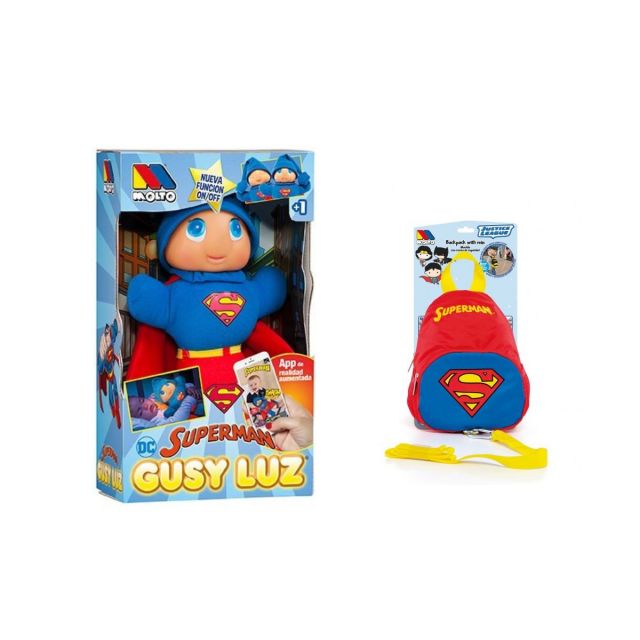Gusy Luz ® Superman + Mochila con arnés de seguridad 15869/WEB1