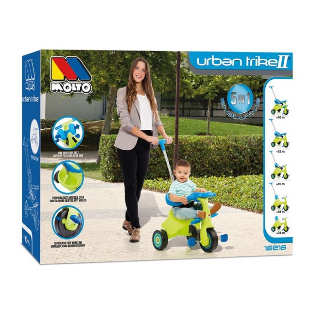 Triciclo para niños Molto Urban Trike II City 5 en 1