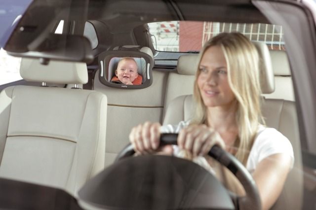 baby mirror with light for car