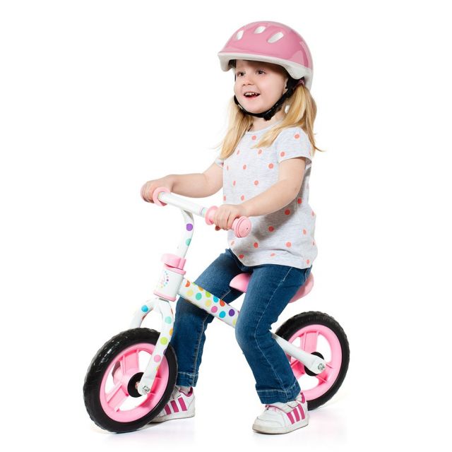 Bicicleta sin pedales infantil Minibike Rosa Molto