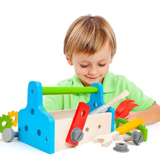Jouet en bois : boite à outils - trompette-store, jouets et jeux
