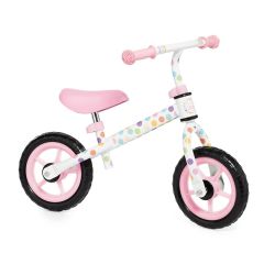 Bicicletta senza pedali da bambino/a Minibike rosa con casco 16228