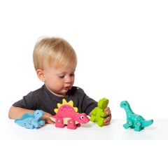 Dinosaurios de juguete de madera Molto