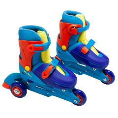Rollers à roues alignées pour enfants 3 in line Skates Bleu 22217