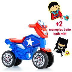 Ma première moto My 1st Molto Cross Star + 2 Moufles de bain 22203/WEB1