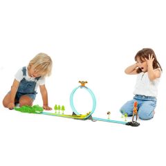 Spielzeugautobahn mit Looping Dinosaur Track
