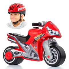 Moto correpasillos Molto Cross Premium Niño + Casco Rojo MLT 12221/WEB1