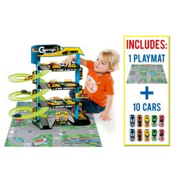Molto Toy Parking 4 Storey + 10 Cars + Playmat 05435