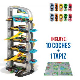 Parking de juguete "Future" 6 plantas con tapiz y 10 coches incluidos